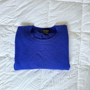 Lord & Taylor Men's Vibrant Blue Crewneck Sweater